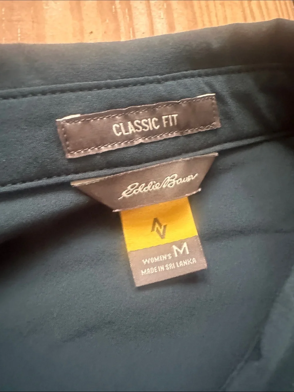 Eddie Bauer Two-Pack Wemans Button-Down Shirt Set — Slate Blue & Dark Teal - Picture 4 of 4